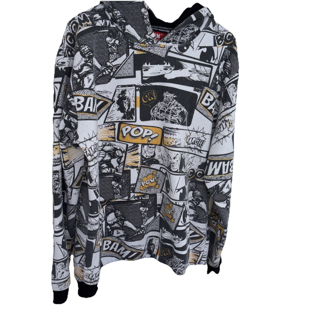 Seven Souls Pop Art  Anime Comic Strip All Over Print Hoodie Pullover XL
